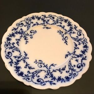 Johnson Bros England Coral Flow Blue Lunch Plate